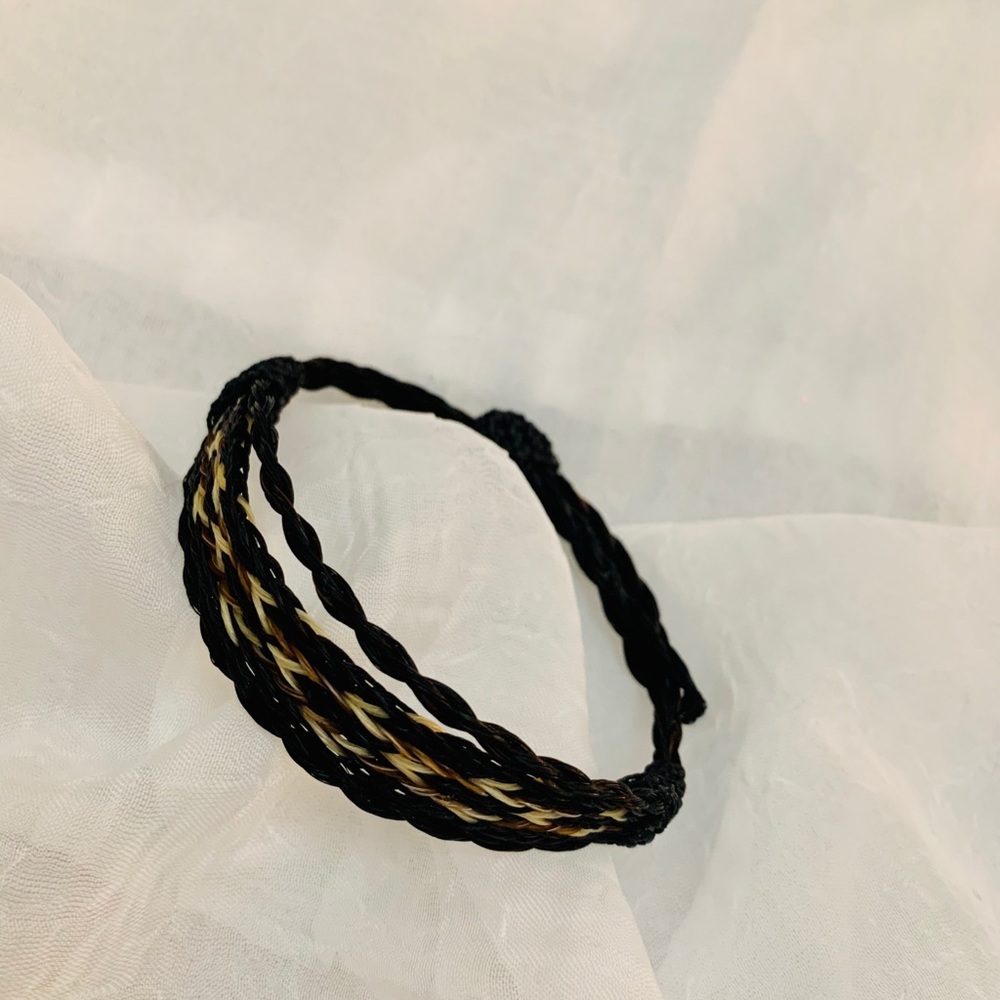 Braided horsehair bracelet